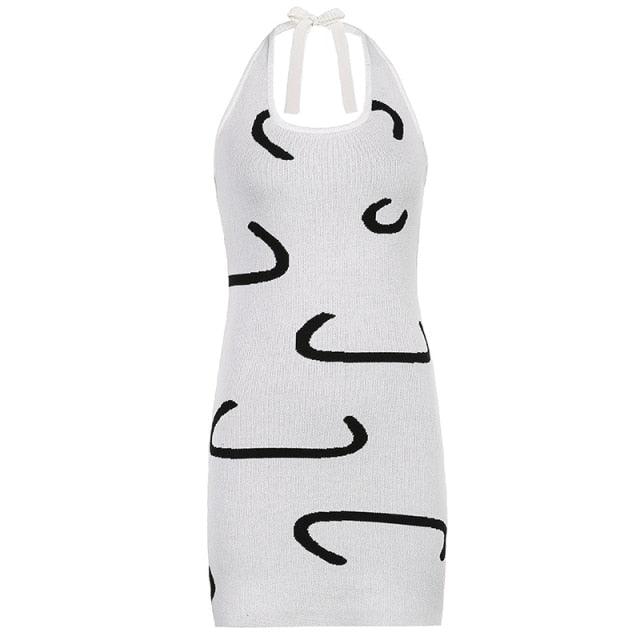Gemma Backless Halter Dress