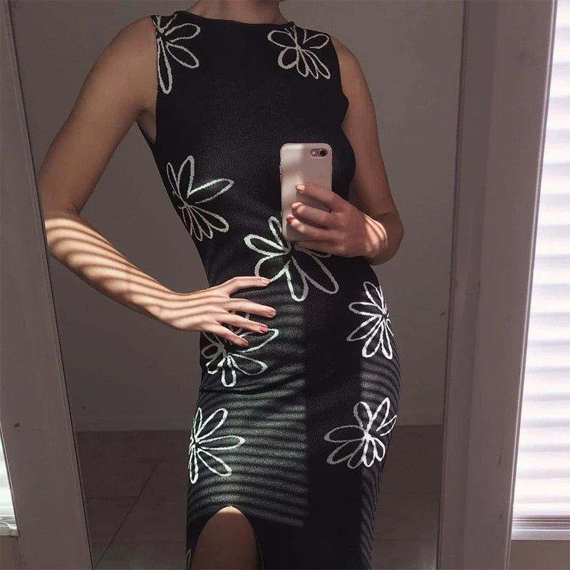 Gemma Backless Halter Dress
