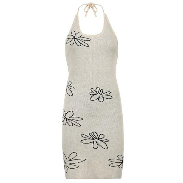 Gemma Backless Halter Dress