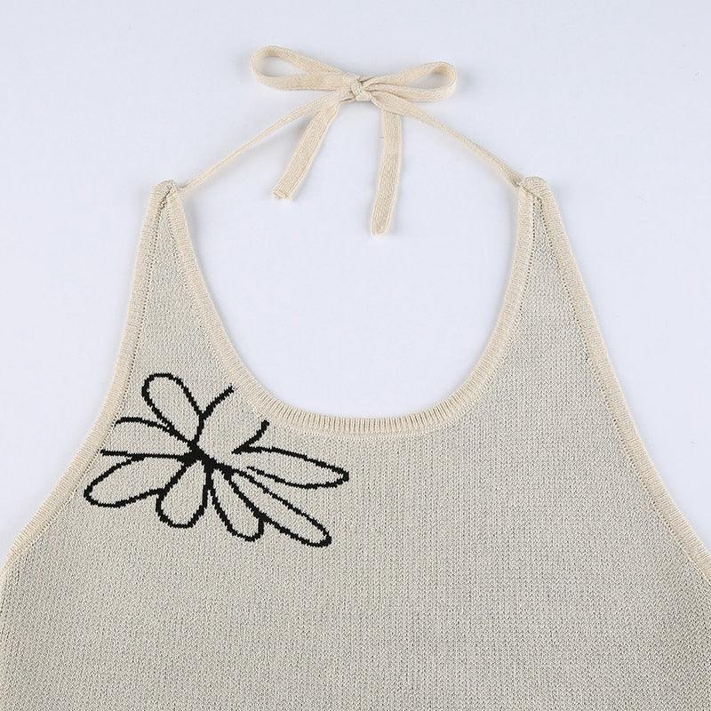 Gemma Backless Halter Dress