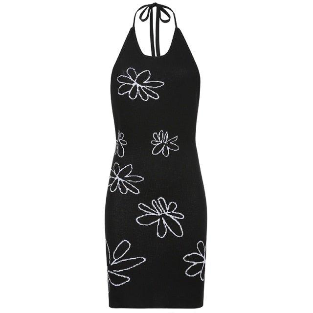 Gemma Backless Halter Dress