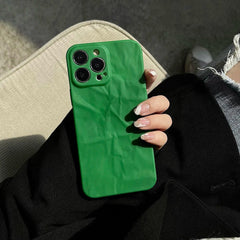 Get a Green Matte Cute Phone Case for iPhone 15, 14, 13, 12 Pro Max, 11 Pro Max, XR, XS, X, 8 Plus, and 7 with a Built-in Lens Cover