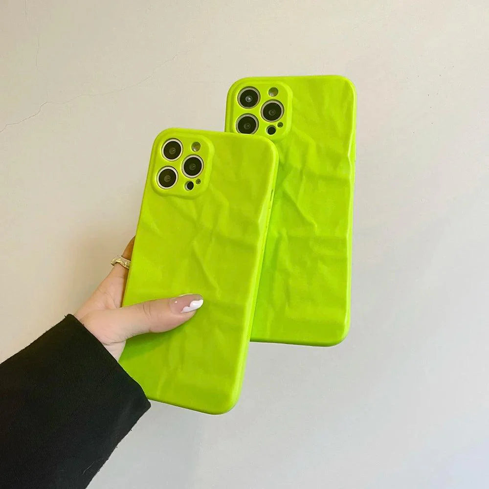 Get a Green Matte Cute Phone Case for iPhone 15, 14, 13, 12 Pro Max, 11 Pro Max, XR, XS, X, 8 Plus, and 7 with a Built-in Lens Cover