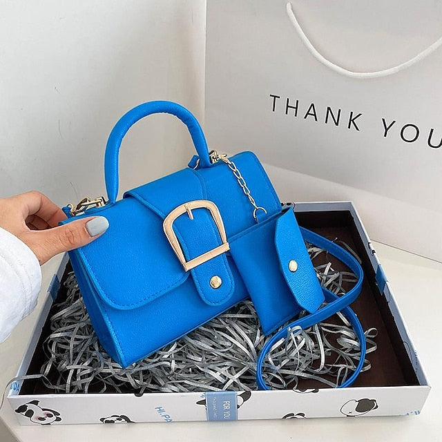 Durable PU Handbag Leather  Crossbody Bag Daily
