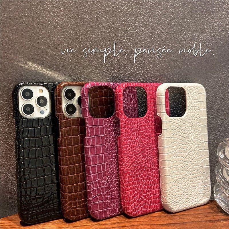 Glossy Leather Soft Cute Phone Cases For iPhone 14 11 12 13 Pro Max 7 8 Plus Xr X Xs SE 2