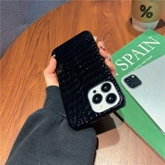 Glossy Leather Soft Cute Phone Cases For iPhone 14 11 12 13 Pro Max 7 8 Plus Xr X Xs SE 2