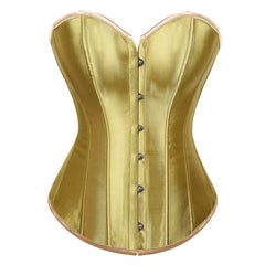 Gold Gothic Hourglass Overbust Corset