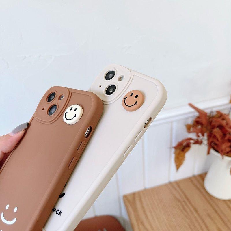 Good Luck Smiley Cute Phone Case For iPhone 11 13 12 Pro Max XS XR X