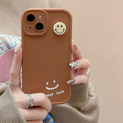 Good Luck Smiley Cute Phone Case For iPhone 11 13 12 Pro Max XS XR X