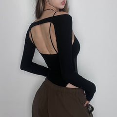 Gothic Mesh High Cut Bodysuit And Shrug Top