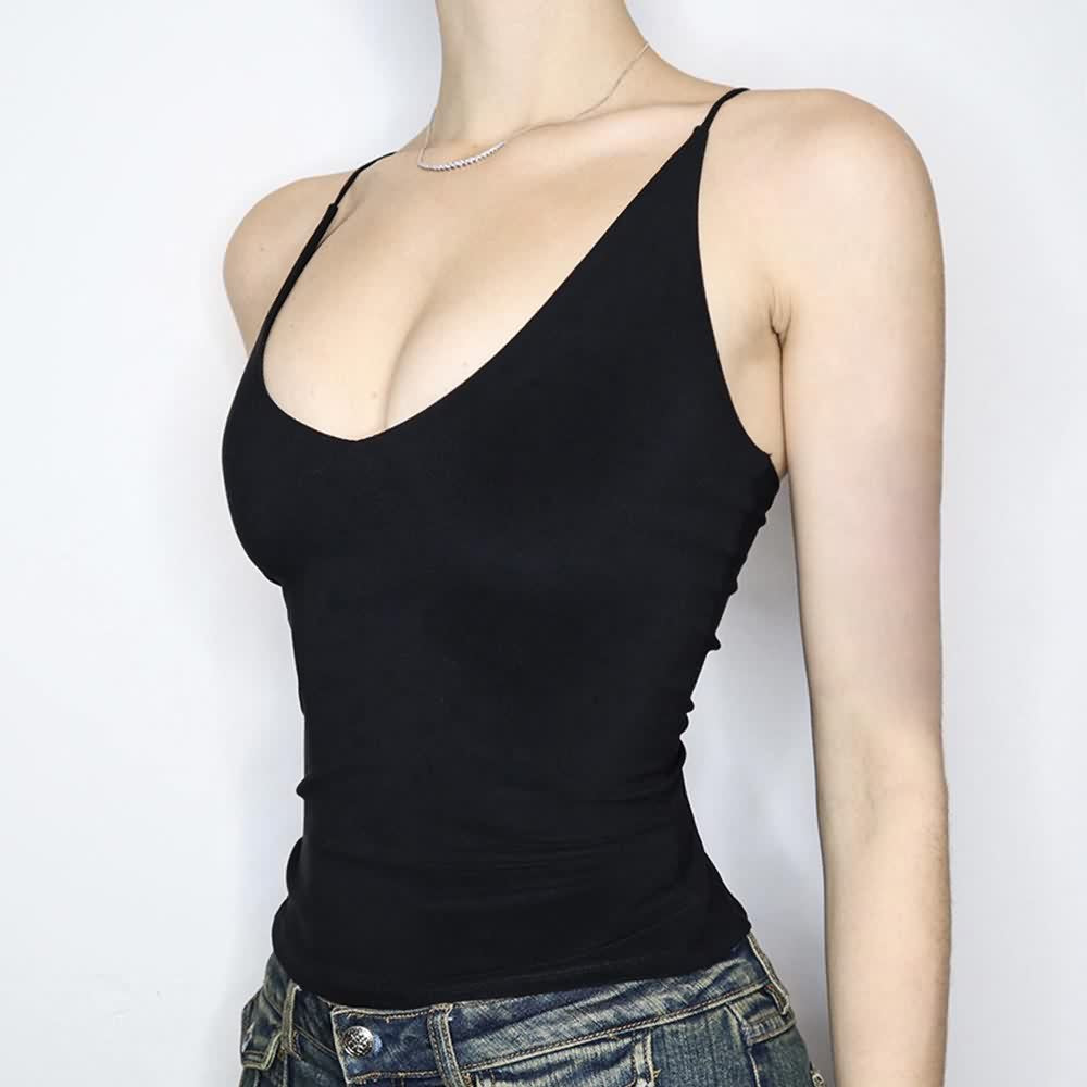 Gothic Open Back Cami Crop Top