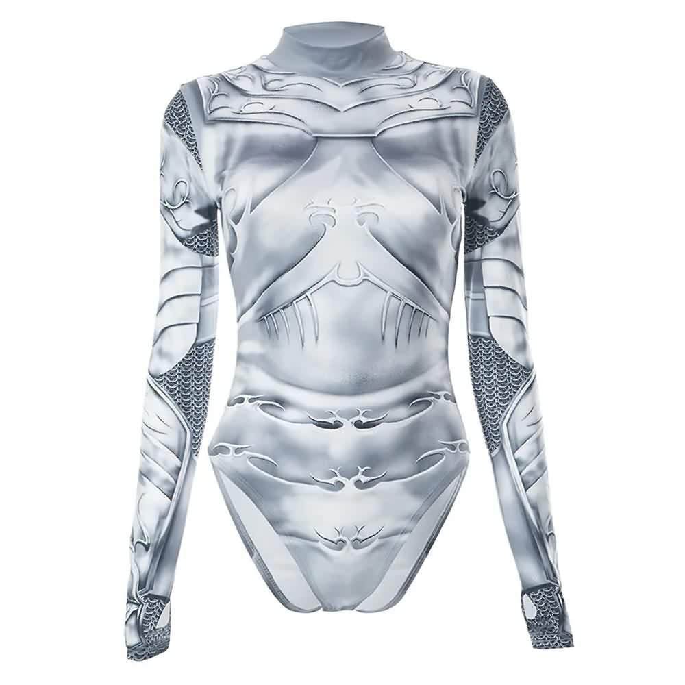 Gothic Punk Armor Bodysuit