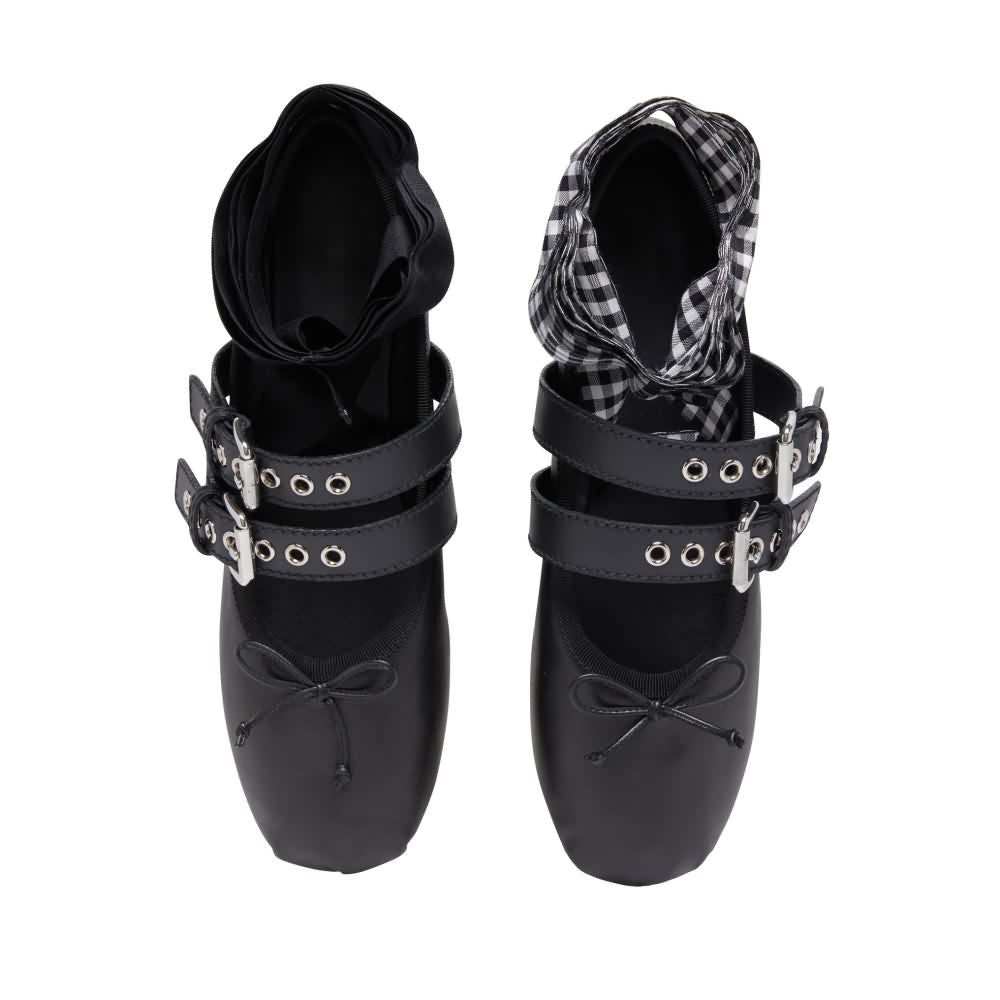 Gothic Punk Ballet Flats