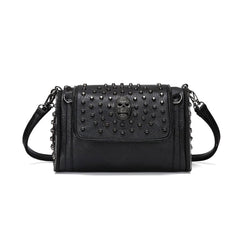 Gothic Punk Skull Studded Shoulder Bag