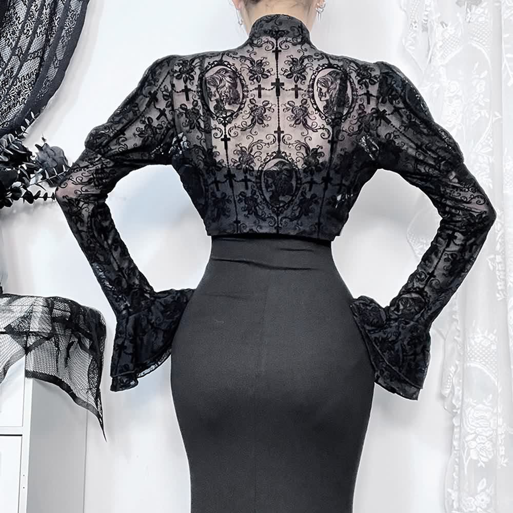Gothic Retro Spitzen Bolero Jacke