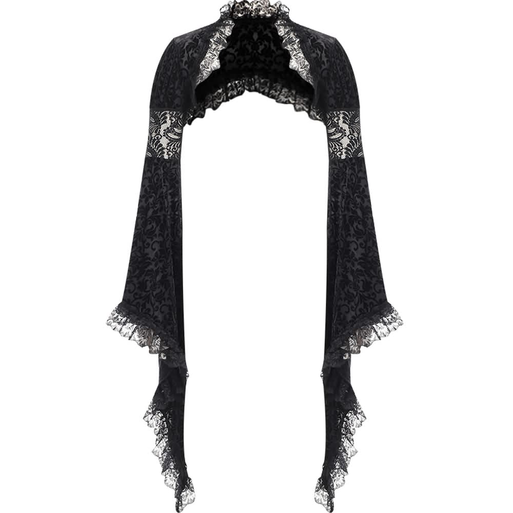 Gothic Slit Cheongsam Dress And Shrug Top