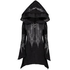 Gothic Witch Style Zip Up Hoodie