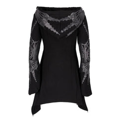 Gothic Witch Style Zip Up Hoodie