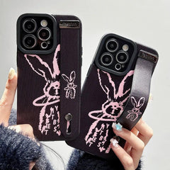 Graffiti Bunny Cute Phone Case For iPhone 15, 14, 11, 12, 13 Pro Max, and XR - WD115 Pattern