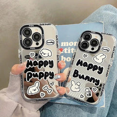 Graffiti Puppy - Cute Phone Case JCPC For iPhone 15, 14, 13, 11, 12 Pro Max, XS, XR, X, and 15 Plus