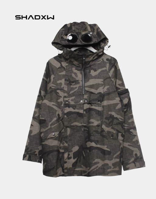 Green techwear jacket