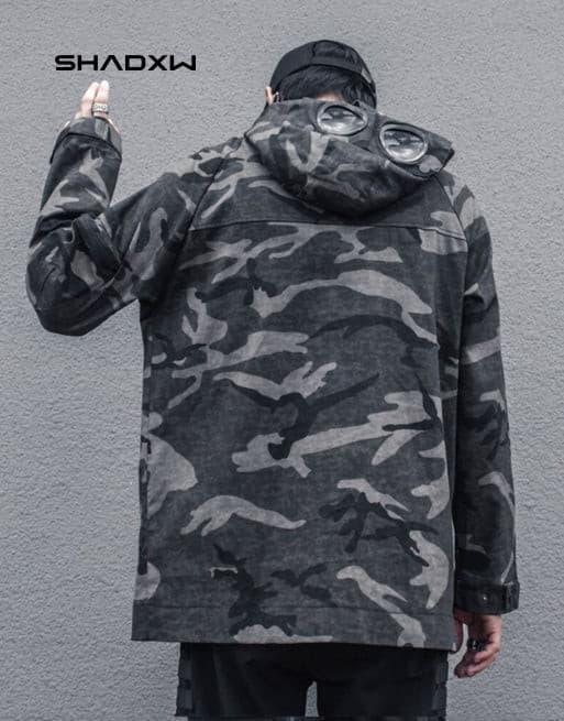 Green techwear jacket