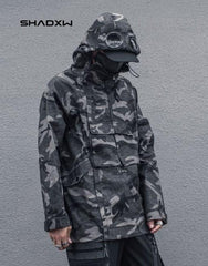 Green techwear jacket