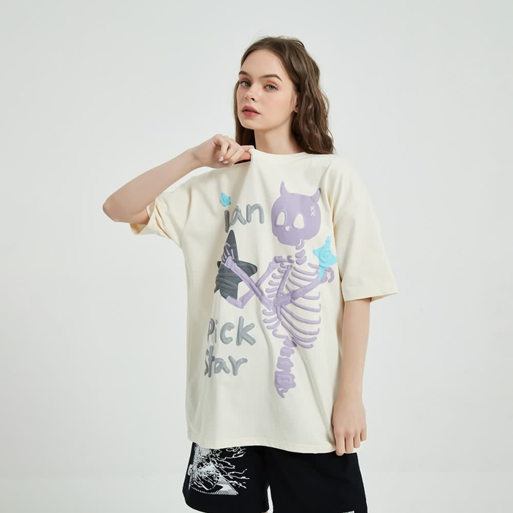 I Can Pick Star Pastel Goth Skeleton T-shirt