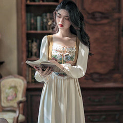 Devina Cottage Witch Cottagecore Bustier Dress