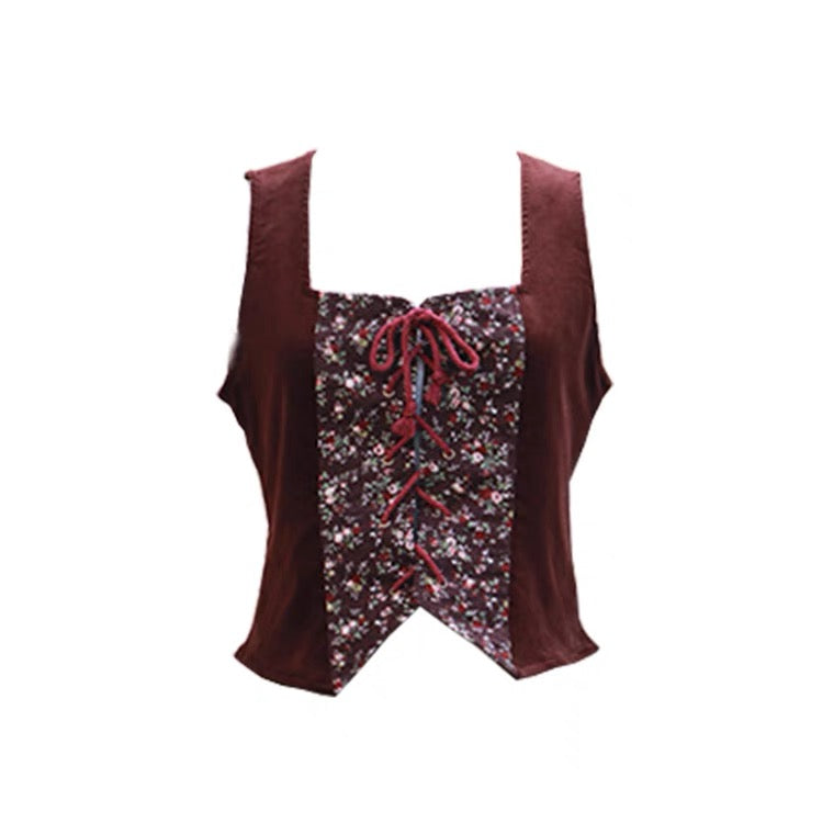 Cozy Forest Cottage Witch Cottagecore Vest
