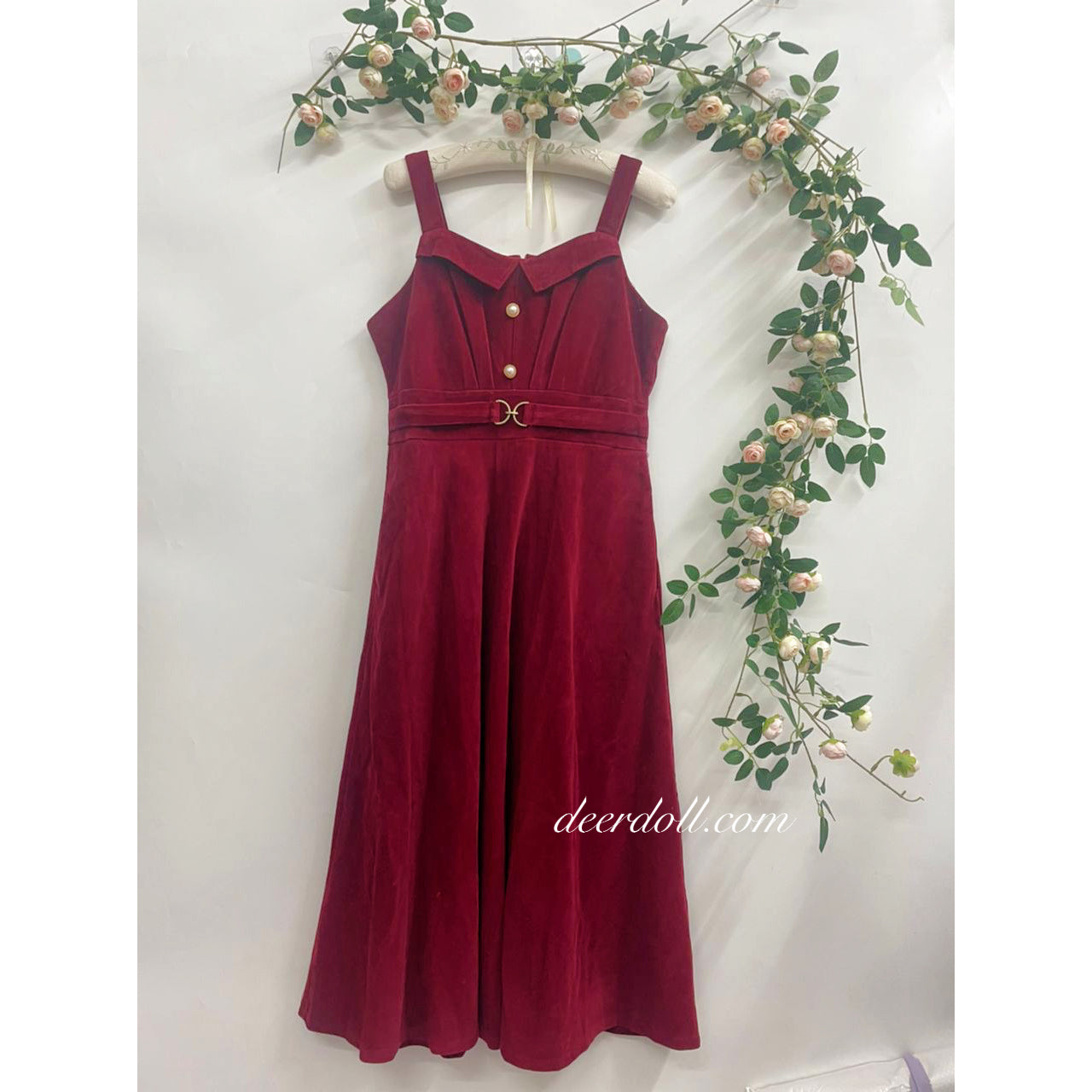 Hollyanna Corduroy Dark Academia Dress