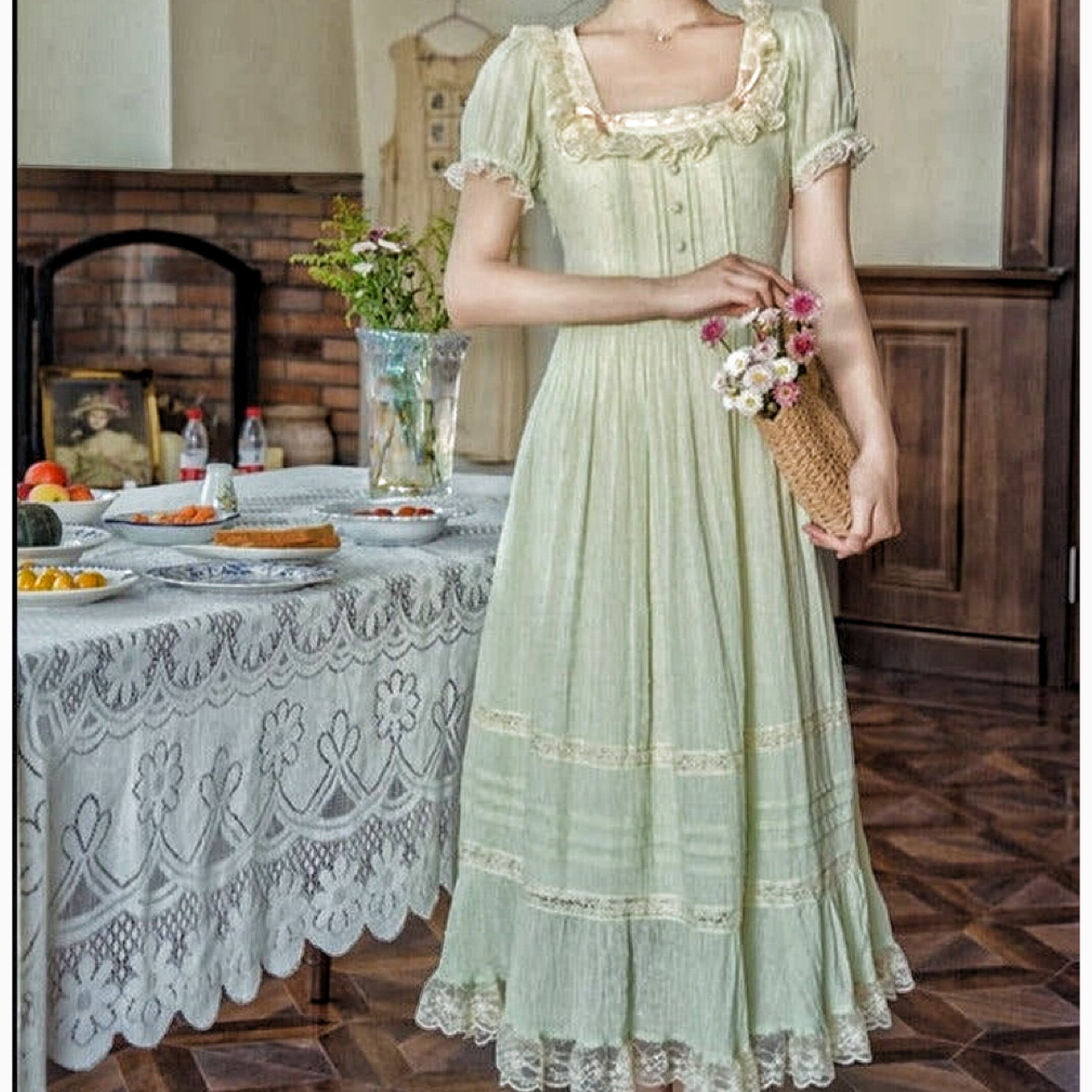 Cozy Garden Cottagecore Dress
