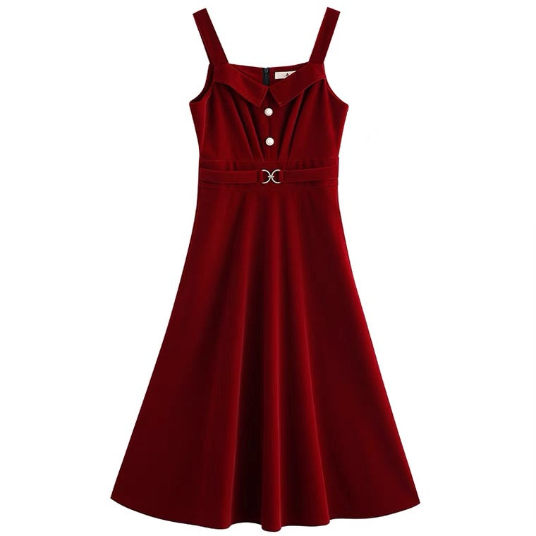 Hollyanna Corduroy Dark Academia Dress