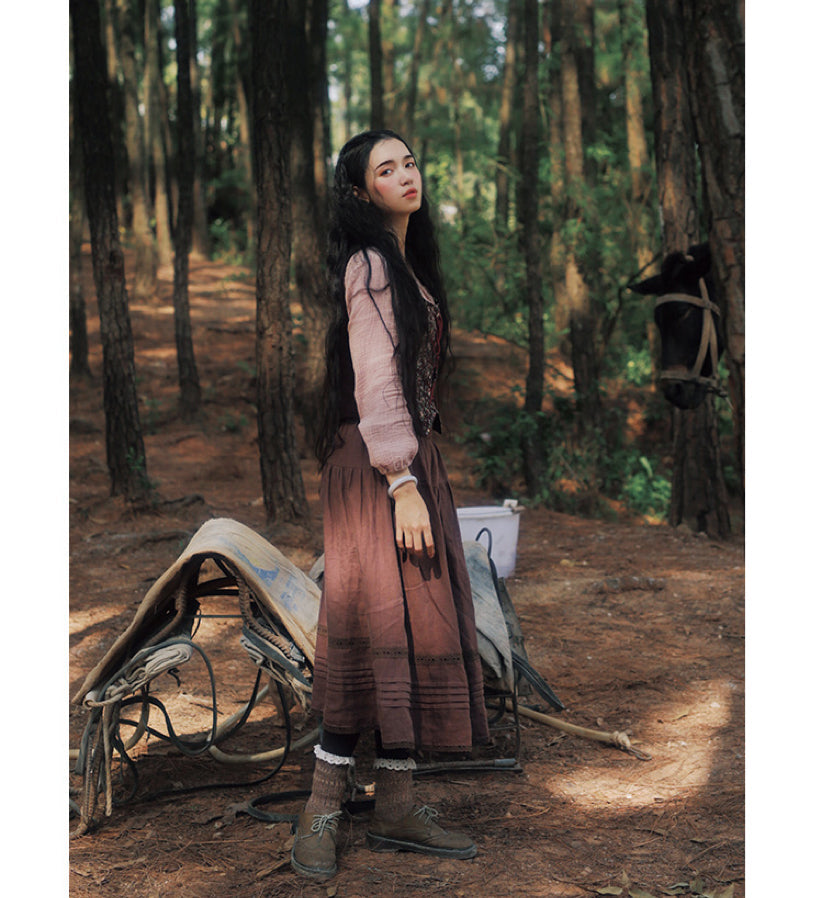 Cozy Forest Cottage Witch Cottagecore Vest