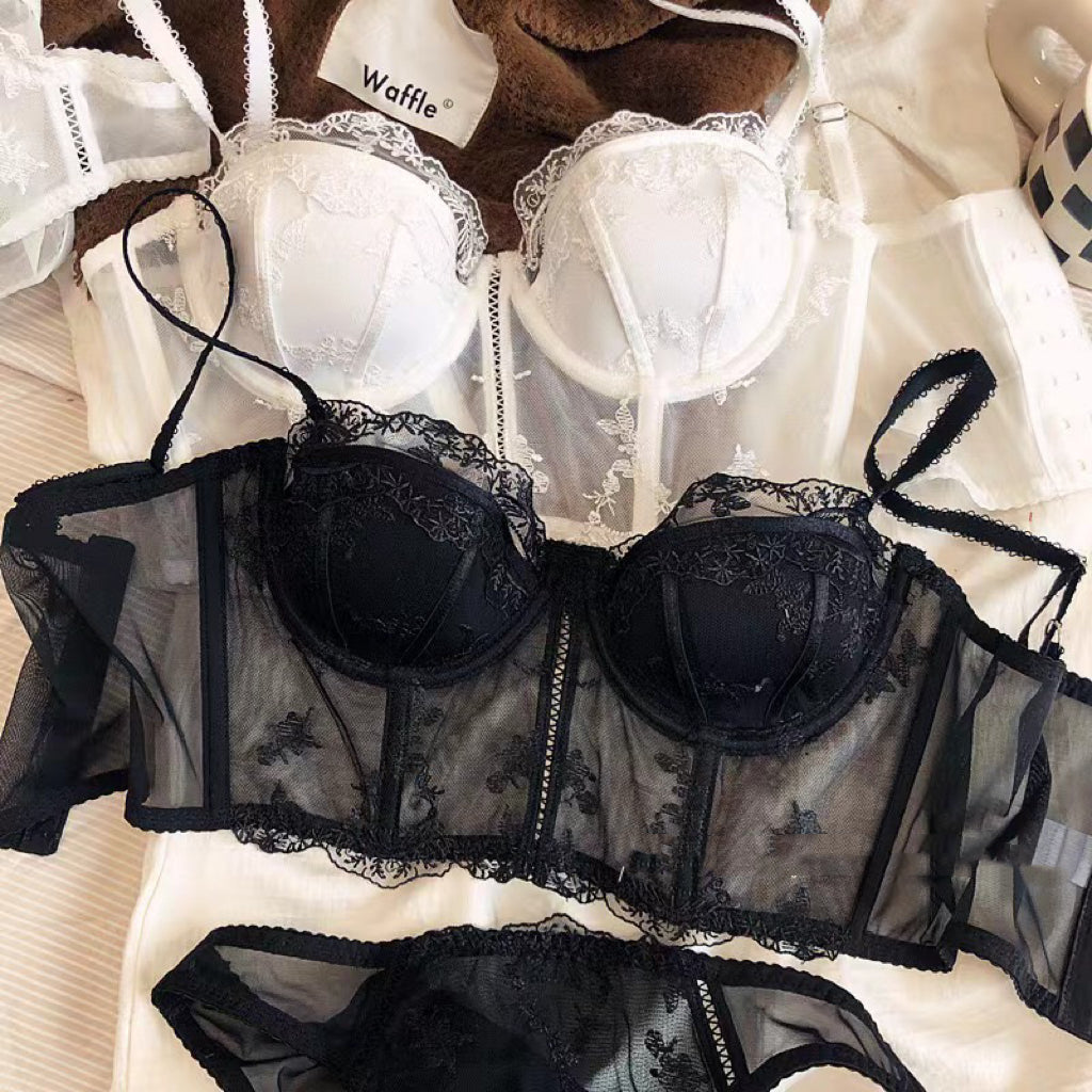 2-teiliges Dessous-Set mit Spitzenbustier