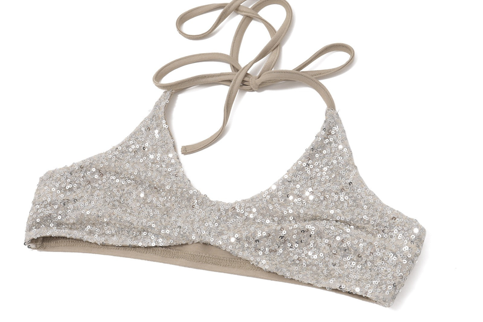 Street Retro Sequin Suspender Suit