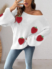 Strawberry Patchwork Sweater