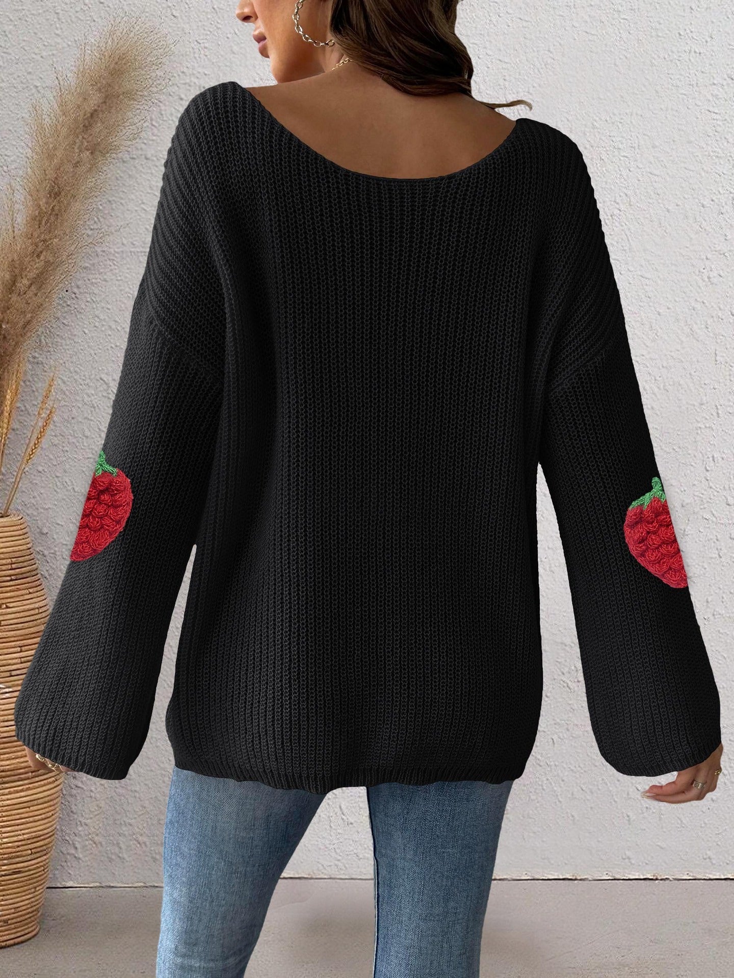 Strawberry Patchwork Sweater
