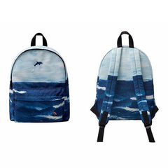 Alaska Cartoon Print Backpack