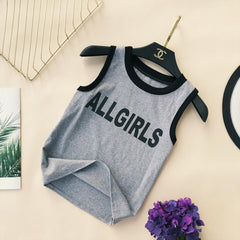 All Girls Sporty Round Neck Singlet Top