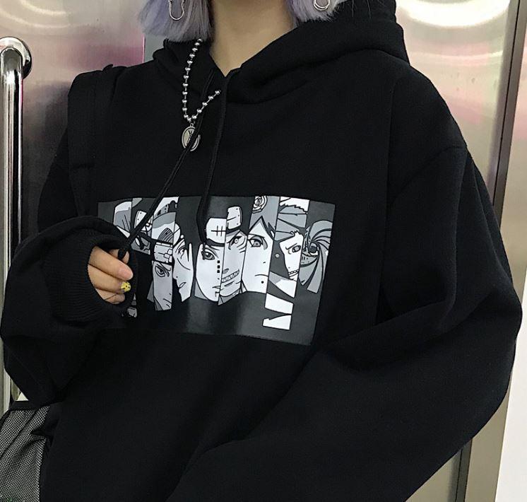 Anime Comic Cartoon Printed Oversized Hoodie