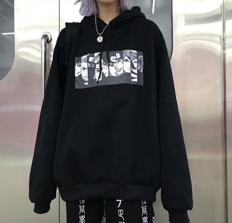 Anime Comic Cartoon Printed Oversized Hoodie