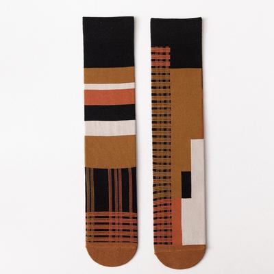 Art Hoe Geometric Patterns Cotton High Socks