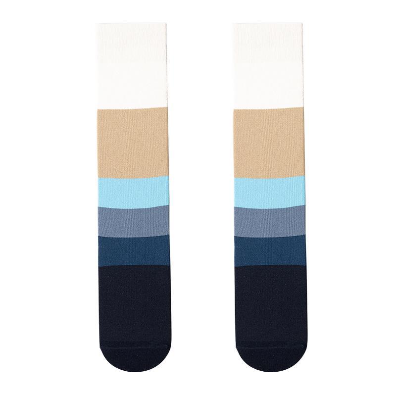 Art Hoe Geometric Patterns Cotton High Socks