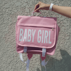 Baby Girl Pink Black College Backpack