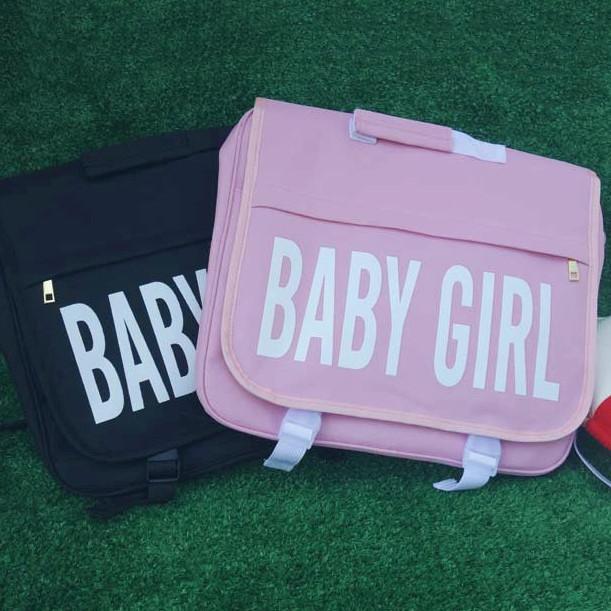 Baby Girl Pink Black College Backpack