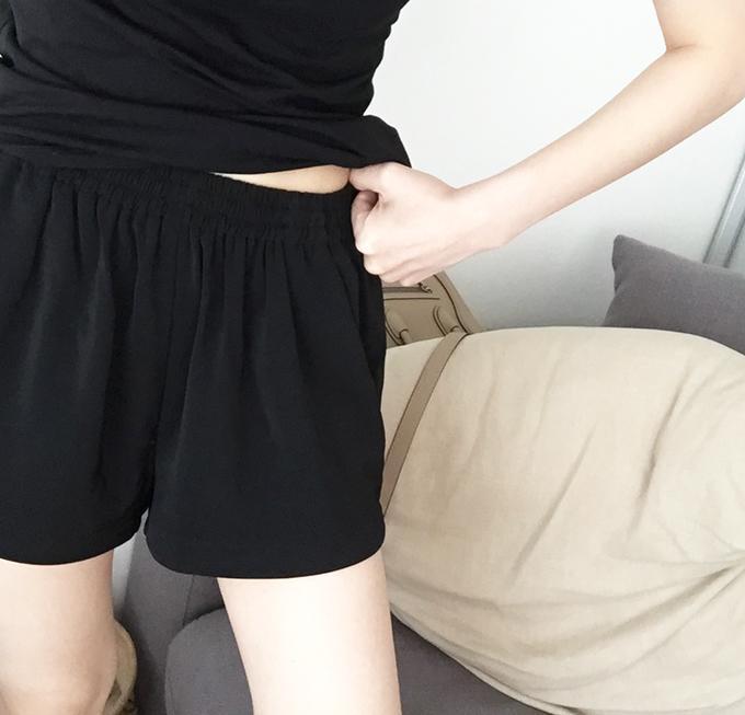 Basic Sport Style Black Shorts