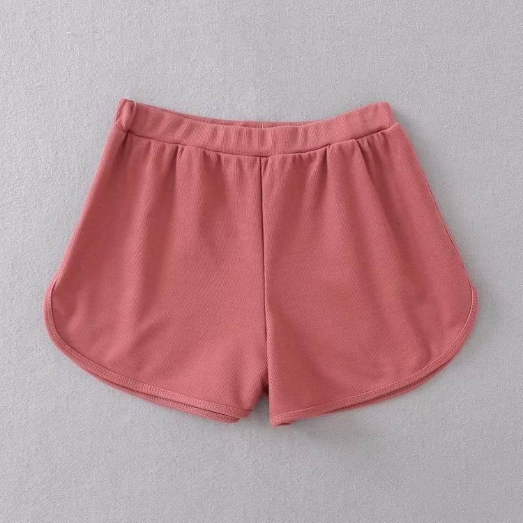 Basic Sporty Sweet Colors Thin Elastic Shorts