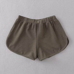 Basic Sporty Sweet Colors Thin Elastic Shorts