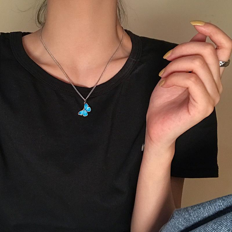 Butterfly Pendant Tumblr Aesthetic Necklace